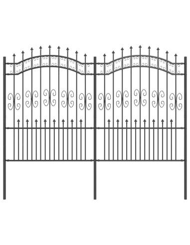 Recinzione per Giardino Grigio 240 x 202,5 cm