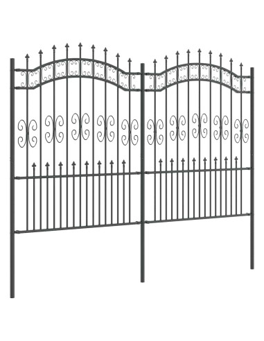 Recinzione per Giardino Grigio 240 x 202,5 cm