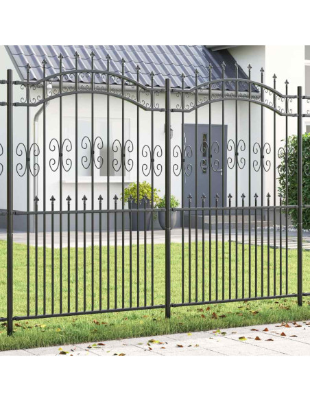 Recinzione da giardino Grigio 215 cm
