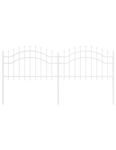 Recinzione per Giardino Bianco 240 x 115 cm