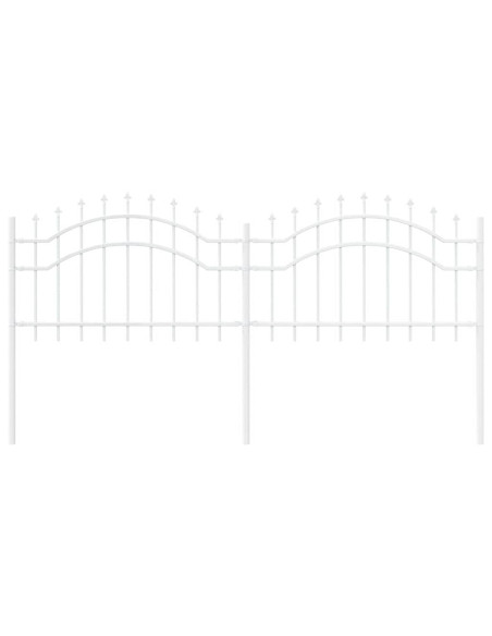 Recinzione per Giardino Bianco 115 cm