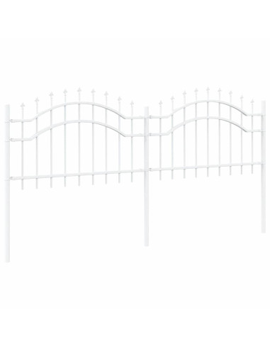 Recinzione per Giardino Bianco 240 x 115 cm