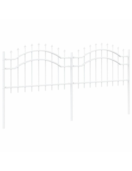 Recinzione per Giardino Bianco 115 cm