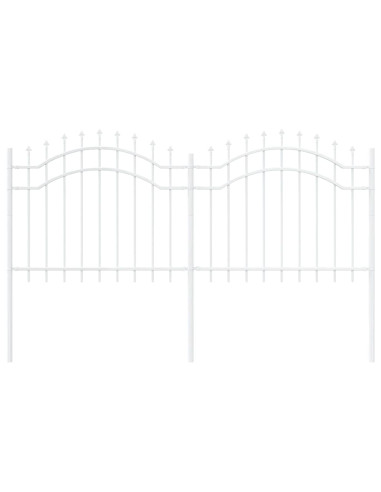 Recinzione per Giardino Bianco 240 x 140 cm
