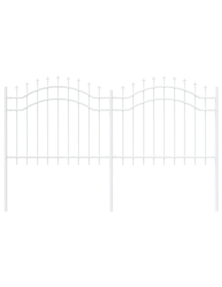 Recinzione per Giardino Bianco 140 cm