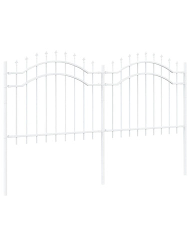 Recinzione per Giardino Bianco 240 x 140 cm
