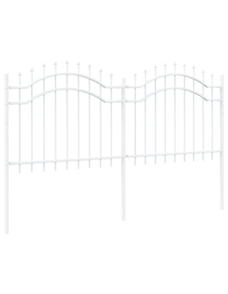 Recinzione per Giardino Bianco 240 x 140 cm