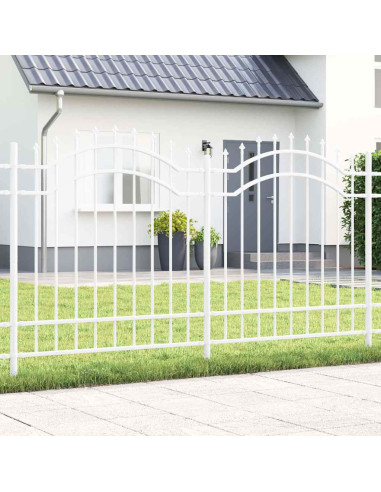Recinzione per Giardino Bianco 240 x 165 cm