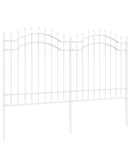 Recinzione per Giardino Bianco 165 cm