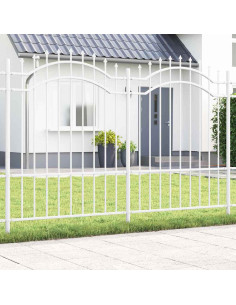 Recinzione per Giardino Bianco 240 x 190 cm 2