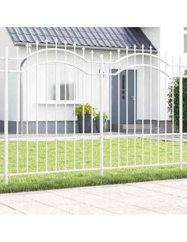 Recinzione per Giardino Bianco 240 x 190 cm