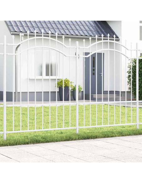 Recinzione per Giardino Bianco 190 cm