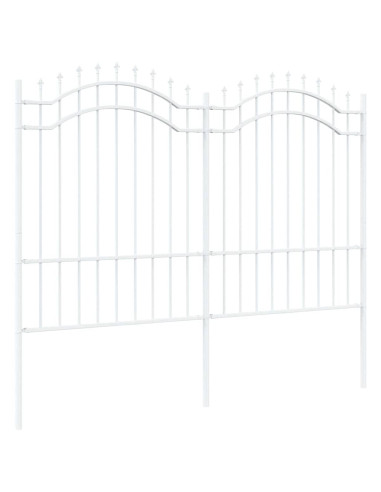 Recinzione per Giardino Bianco 240 x 190 cm