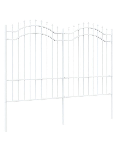 Recinzione per Giardino Bianco 240 x 190 cm