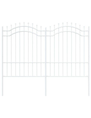 Recinzione per Giardino Bianco 240 x 190 cm