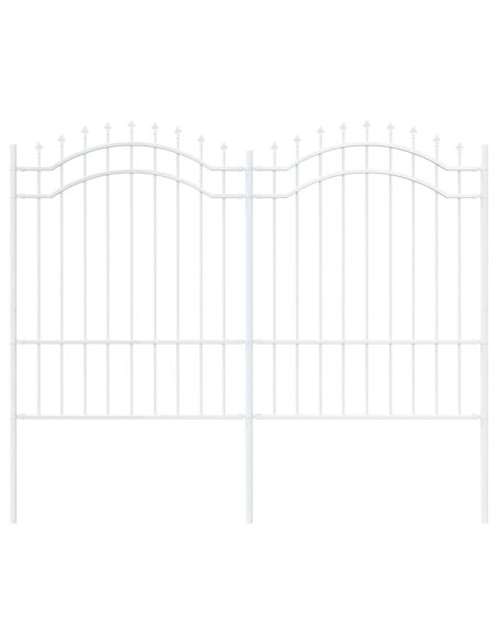 Recinzione per Giardino Bianco 190 cm