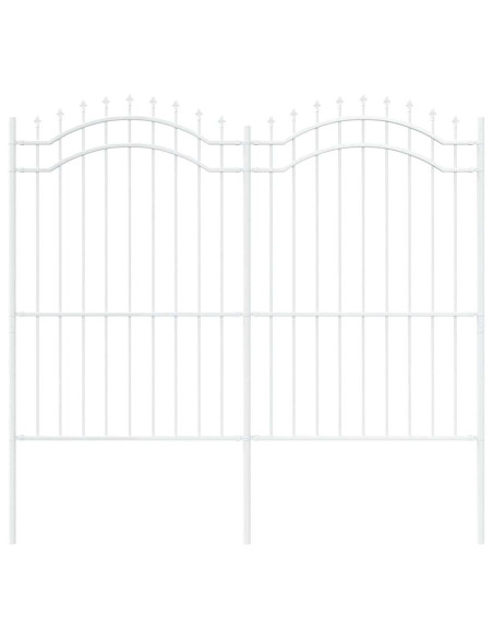 Recinzione per Giardino Bianco 215 cm