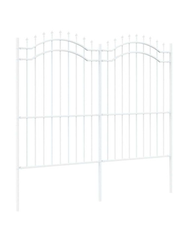 Recinzione per Giardino Bianco 240 x 215 cm