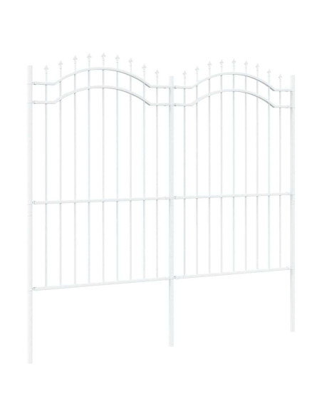 Recinzione per Giardino Bianco 215 cm