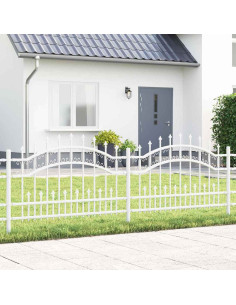 Recinzione per Giardino Bianco 240 x 118 cm 2