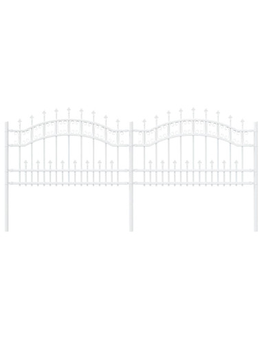 Recinzione per Giardino Bianco 240 x 118 cm