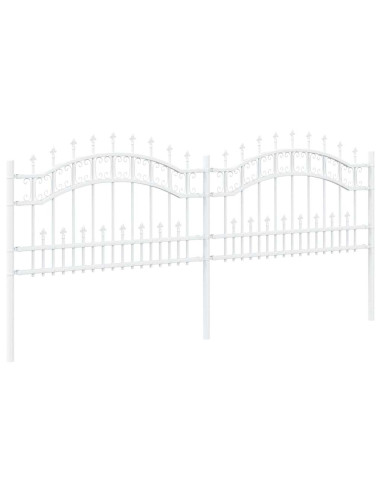 Recinzione per Giardino Bianco 240 x 118 cm