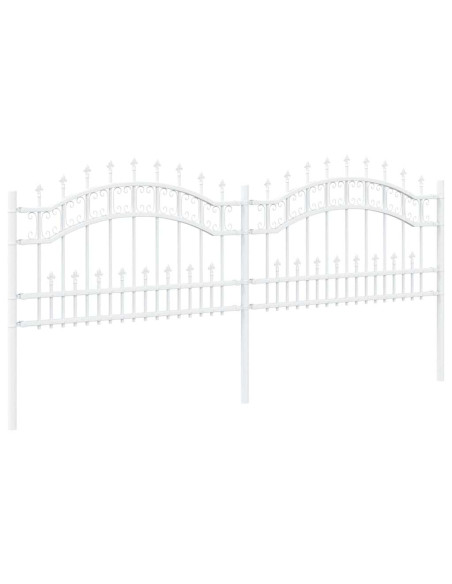 Recinzione per Giardino Bianco 240 x 118 cm