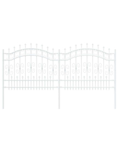 Recinzione per Giardino Bianco 240 x 140 cm