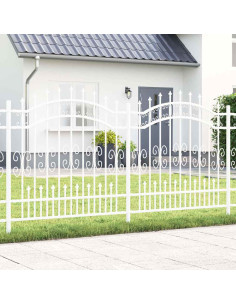 Recinzione per Giardino Bianco 240 x 166 cm 2