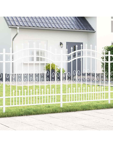 Recinzione da giardino Bianco 165 cm