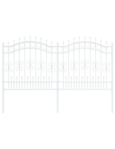 Recinzione per Giardino Bianco 240 x 166 cm