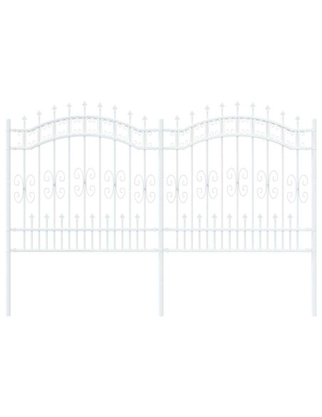 Recinzione da giardino Bianco 165 cm