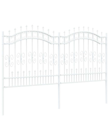 Recinzione per Giardino Bianco 240 x 166 cm