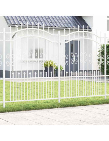Recinzione per Giardino Bianco 240 x 202,5 cm