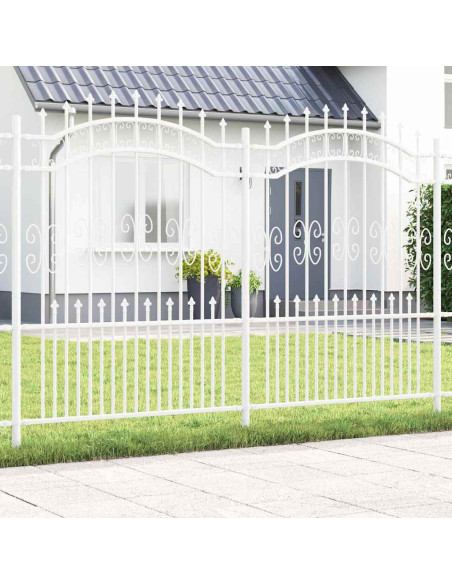Recinzione da giardino Bianco 190 cm
