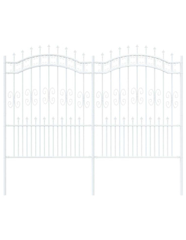 Recinzione per Giardino Bianco 240 x 202,5 cm