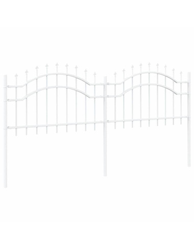 Recinzione per Giardino Bianco 240 x 202,5 cm