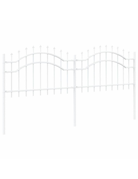 Recinzione per Giardino Bianco 240 x 202,5 cm