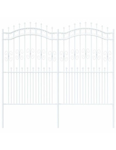 Recinzione per Giardino KAMPEN 240 x 228 cm Mesh Bianco 2