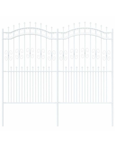 Recinzione per Giardino Bianco 240 x 228 cm
