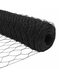 Recinzione Esagonale Grigio 1,4 x 100 m PVC 2