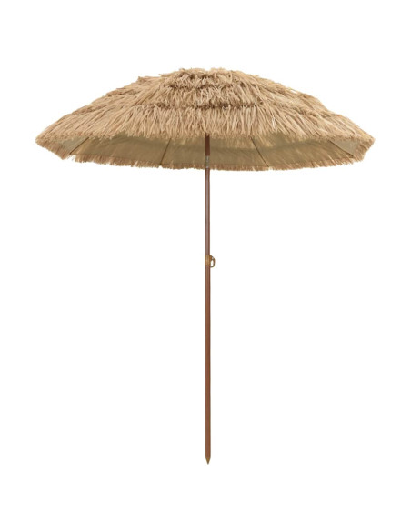 Ombrellone da Spiaggia Marrone Ø 160 x 196 cm Acciaio