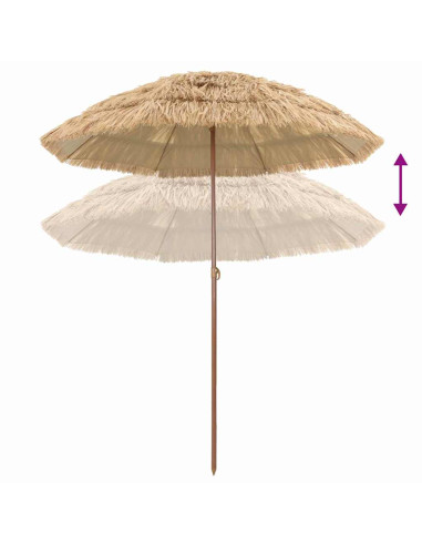 Ombrellone da Spiaggia Naturale 255 x 255 x 255 cm