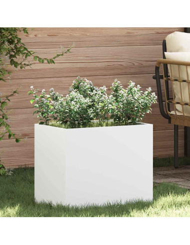 Vaso da giardino Bianco 50 x 32 x 40 cm