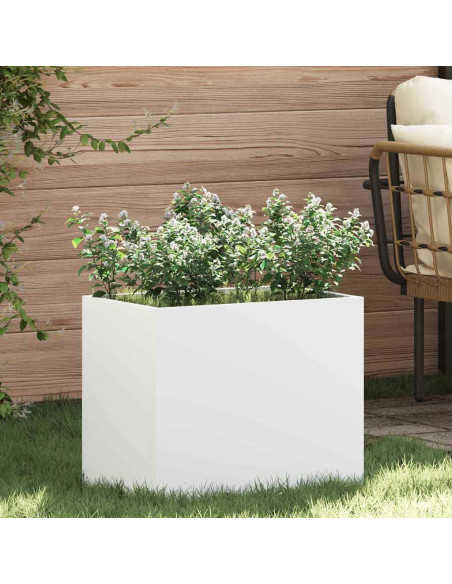 Vaso da giardino Bianco 50 x 32 x 40 cm