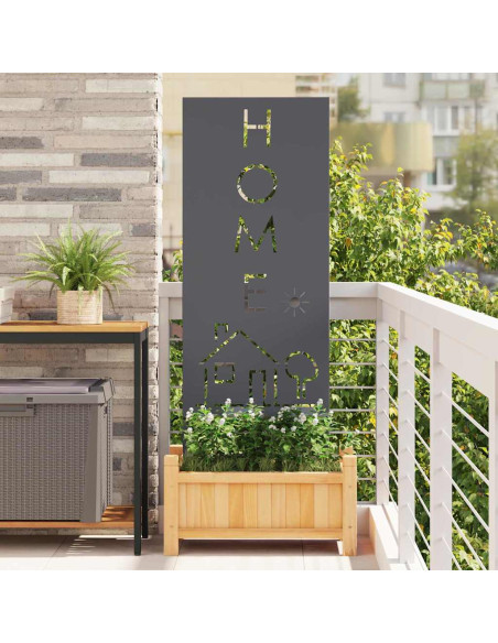 Pannello Decorativo da Giardino Antracite 50 x 140 cm
