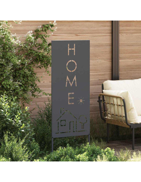 Pannello Decorativo da Giardino Antracite 50 x 140 cm