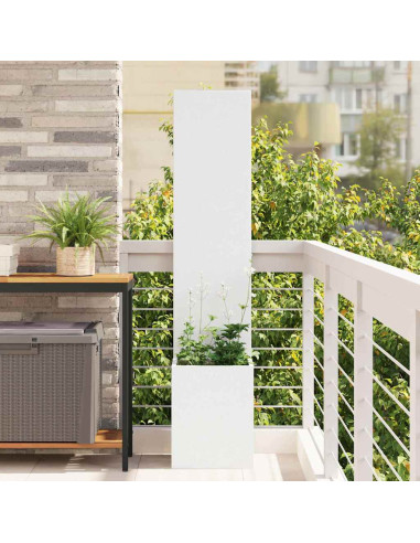 Schermo per privacy in giardino Traforo Bianco 32 x 140 cm