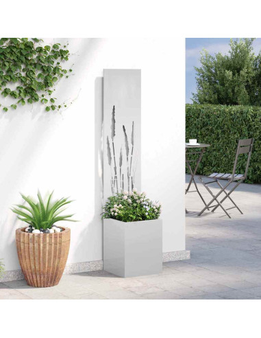 Schermo per privacy in giardino Traforo Argento 32 x 140 cm