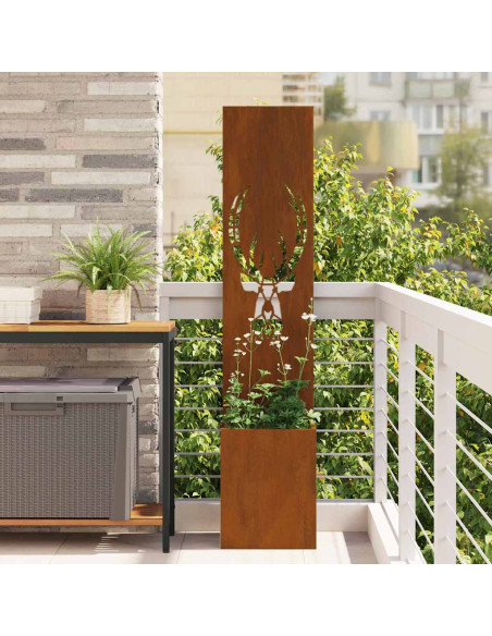 Schermo per privacy in giardino Ruggine 32 x 140 cm